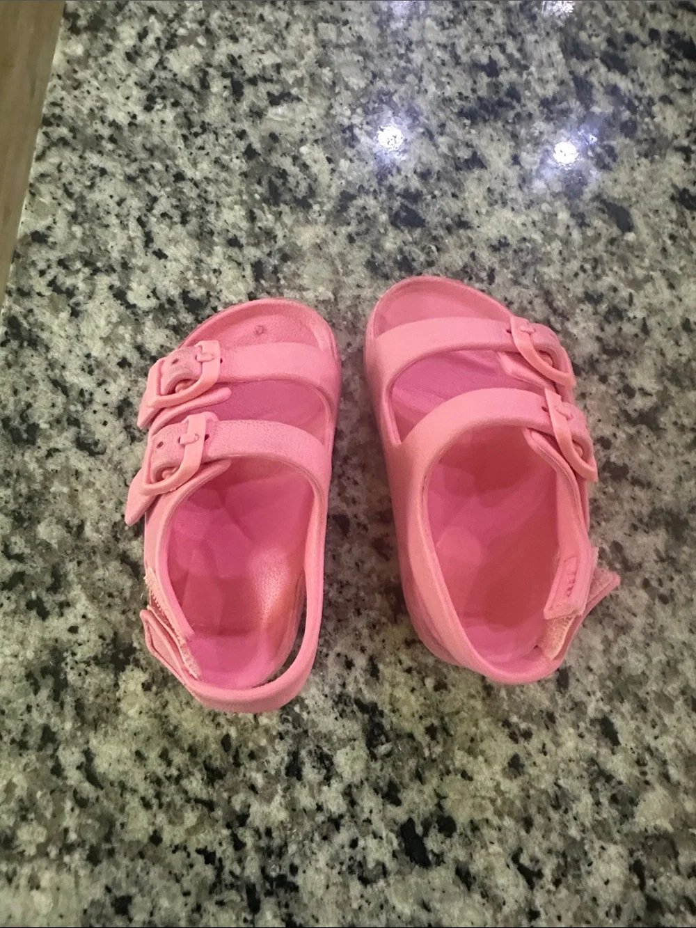 Kids Pink Adjustable Buckle Sandals - worn once perfect condition
